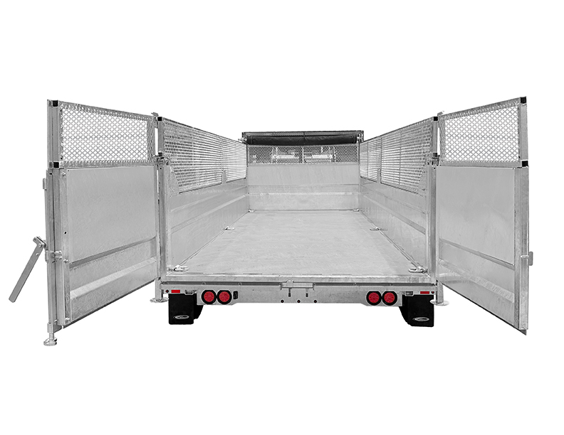 Remorques à benne basculante avec col en cygne